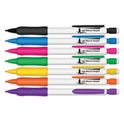 White Barrel With Color Rubber Grips Mechanical Pencils - Personalization Available
