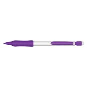 White Barrel With Color Rubber Grips Mechanical Pencils - Personalization Available