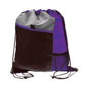 Drawstring Sportpack With Mesh Front Pocket &amp; Pull String Closure - Personalization Available