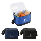 6-Pack Insulated Bag With Double Zipper Closure On Main Compartment - Personalization Available