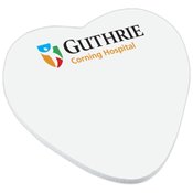 BIC® Heart Adhesive Notepad - Full-Color Personalization Available