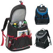 Backpack Cooler With Front Buckled Pocket & Adjustable Elastic Cord - Personalization Available