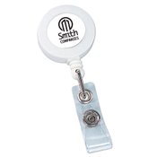 Round Retractable ID Badge-Key Holder - Personalization Available