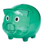 Plastic Piggy Bank - Personalization Available