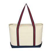 Large Cotton Canvas Admiral Tote - Personalization Available