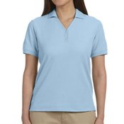 Devon & Jones Women's Pima Pique Short-Sleeve Polo