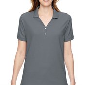 Devon & Jones Women's Pima Pique Short-Sleeve Polo