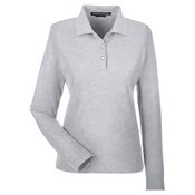 Devon & Jones Women's Pima Pique Long-Sleeve Polo