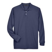 Devon & Jones Women's Pima Pique Long-Sleeve Polo