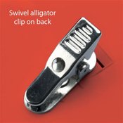Anti-Microbial Square Retractable Badge Reel With Staff Position and Personalization