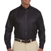 Harrington Easy Blend &trade; Men's Long-Sleeve Twill Shirt with Stain Release