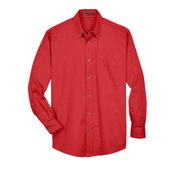 Harrington Easy Blend &trade; Men's Long-Sleeve Twill Shirt with Stain Release