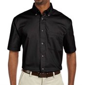 Harrington Easy Blend &trade; Men's Short-Sleeve Twill Shirt with Stain Release