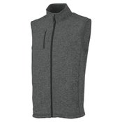 Men's Heathered Fleece Vest - Embroidery Personalization Available