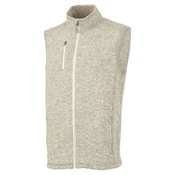 Men's Heathered Fleece Vest - Embroidery Personalization Available