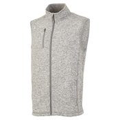 Men's Heathered Fleece Vest - Embroidery Personalization Available