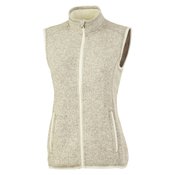Women's Heathered Fleece Vest - Embroidery Personalization Available