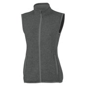 Women's Heathered Fleece Vest - Embroidery Personalization Available