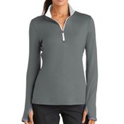 Nike&reg; Golf Ladies Dri-FIT Stretch 1/2-Zip Cover-Up - Personalization Available