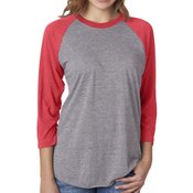 Next Level Unisex Triblend 3/4-Sleeve Ragian Tee
