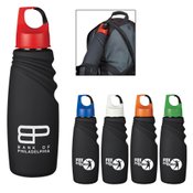 24oz. Matte Finish Crest Carabiner Sports Bottle