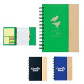 Magnetic Eco-Journal With Sticky Pads & Pen - Personalization Available