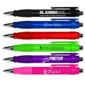 XL Jumbo Retractable Ball Point Pen with Rubber Grip