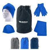 Fleece Winter Set in Pouch - Personalization Available