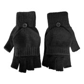 Fingerless Gloves With Flap - Personalization Available