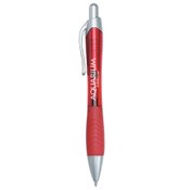 Rio Ballpoint Pen With Contoured Rubber Grip - Personalization Available