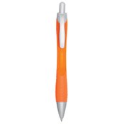 Rio Ballpoint Pen With Contoured Rubber Grip - Personalization Available