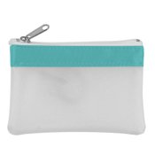 Frosted Zippered Coin Pouch - Personalization Available