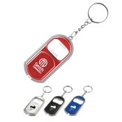 Bottle Opener Key Chain With LED Light - Personalization Available
