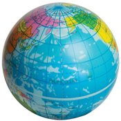 Squeezies&reg; Printed Globe Stress Reliever - Personalization Available