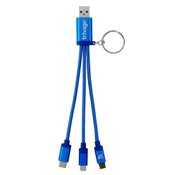 Metallic 3-in-1 Keychain Cable - Personalization Available