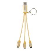 Metallic 3-in-1 Keychain Cable - Personalization Available
