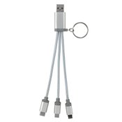 Metallic 3-in-1 Keychain Cable - Personalization Available
