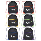 Color Pop Drawstring Bag - Personalization Available