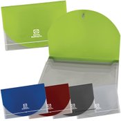 Color Flap Translucent Document Holder - Personalization Available