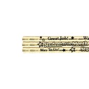 Student Of The Month Gold Sparkle Foil Pencils