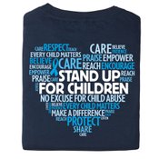 Stand Up For Children Word Cloud 2-Sided T-Shirt - Personalization Available