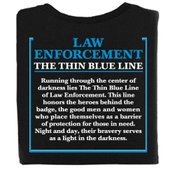 The Thin Blue Line Short-Sleeve T-Shirt - Personalization Available