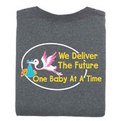 We Deliver The Future One Baby At A Time Two-Sided Short-Sleeve T-Shirt - Personalized