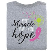 Every Miracle Starts With Hope Two-Sided Awareness T-Shirt