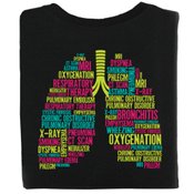 Respiratory Therapy (Lungs) 2-SIded T-Shirt - Personalization Available