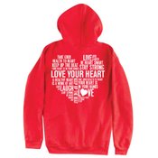 Lover Your Heart Gildan Heavy Blend &trade; 8-oz. 50/50 Full-Zip Hood  -  Personalization Available