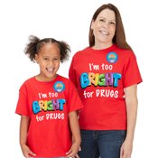 Wild About Being Drug Free Stickers