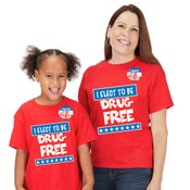 I Elect To Be Drug Free Stickers