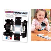 Let's Visit The Police Department Activities Book With Paper Police Car - Personalization Available