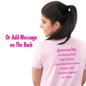 Pink It's An Attitude Women's Breast Cancer Awareness Cut T-Shirts - Personalization Available